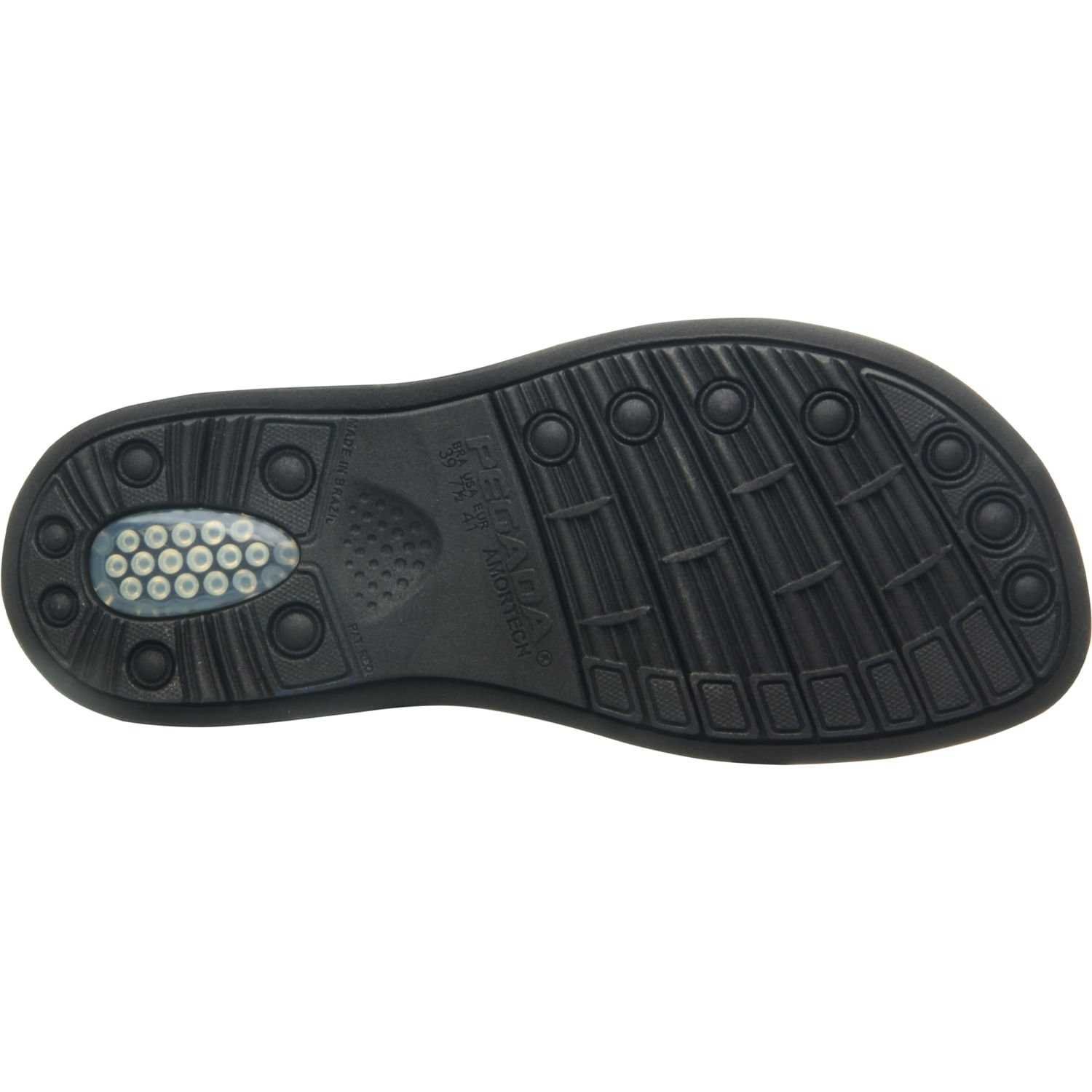 Sandália Masculina Pegada Couro Amortech Preto 8
