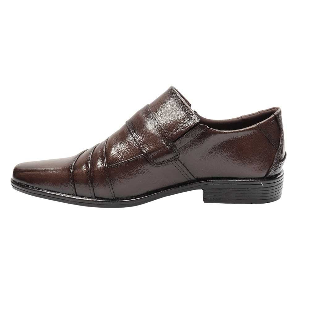 Sapato Masculino Parthenon Bico Quadrado Marrom 4