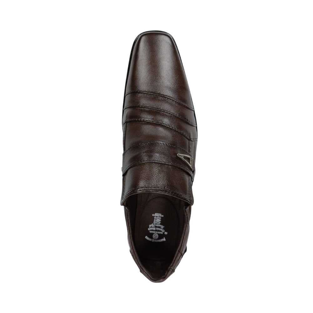 Sapato Masculino Parthenon Bico Quadrado Marrom 7