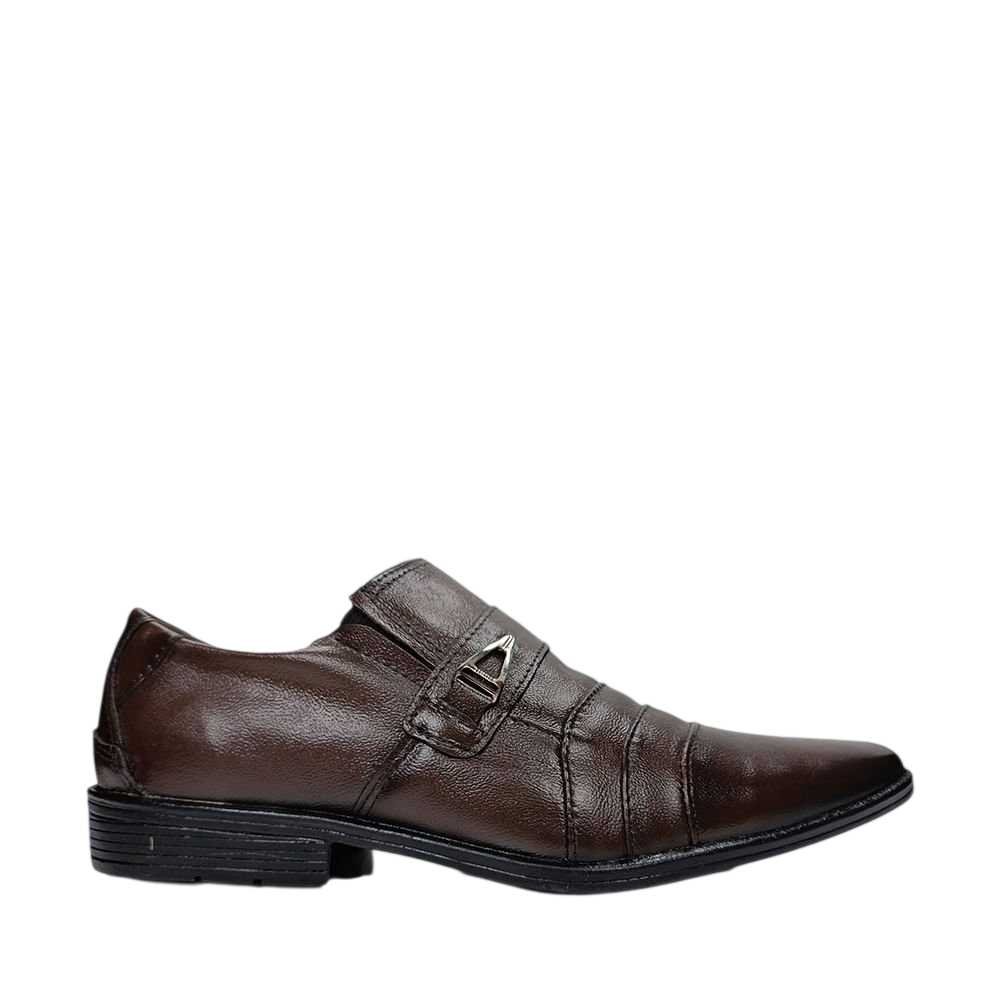 Sapato Masculino Parthenon Bico Quadrado Marrom 8