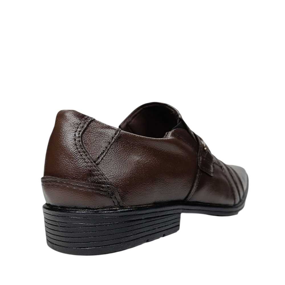 Sapato Masculino Parthenon Bico Quadrado Marrom 9