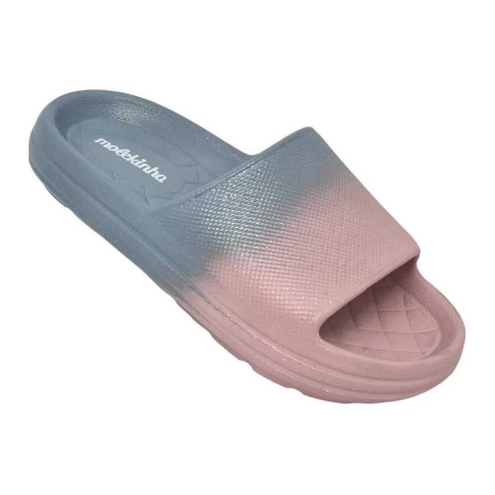 Chinelo Infantil Menina Molekinha Eva Glitter Rosa 5