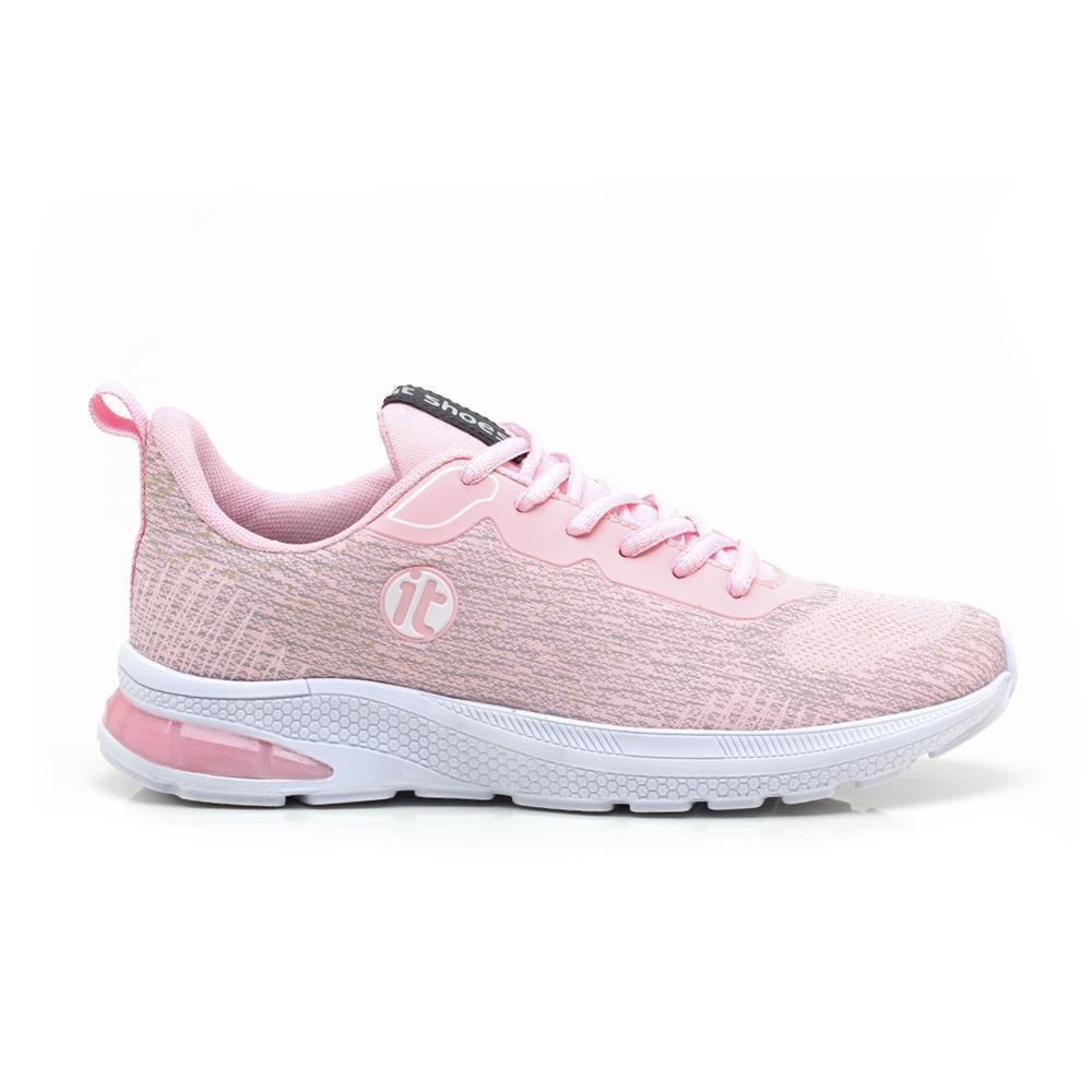 Tênis Caminhada Feminino Academia + Relógio Digital LED Rosa 4