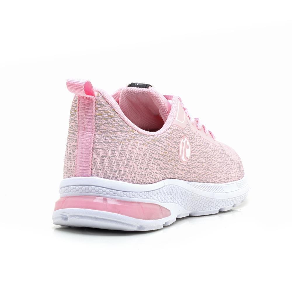 Tênis Caminhada Feminino Academia + Relógio Digital LED Rosa 5