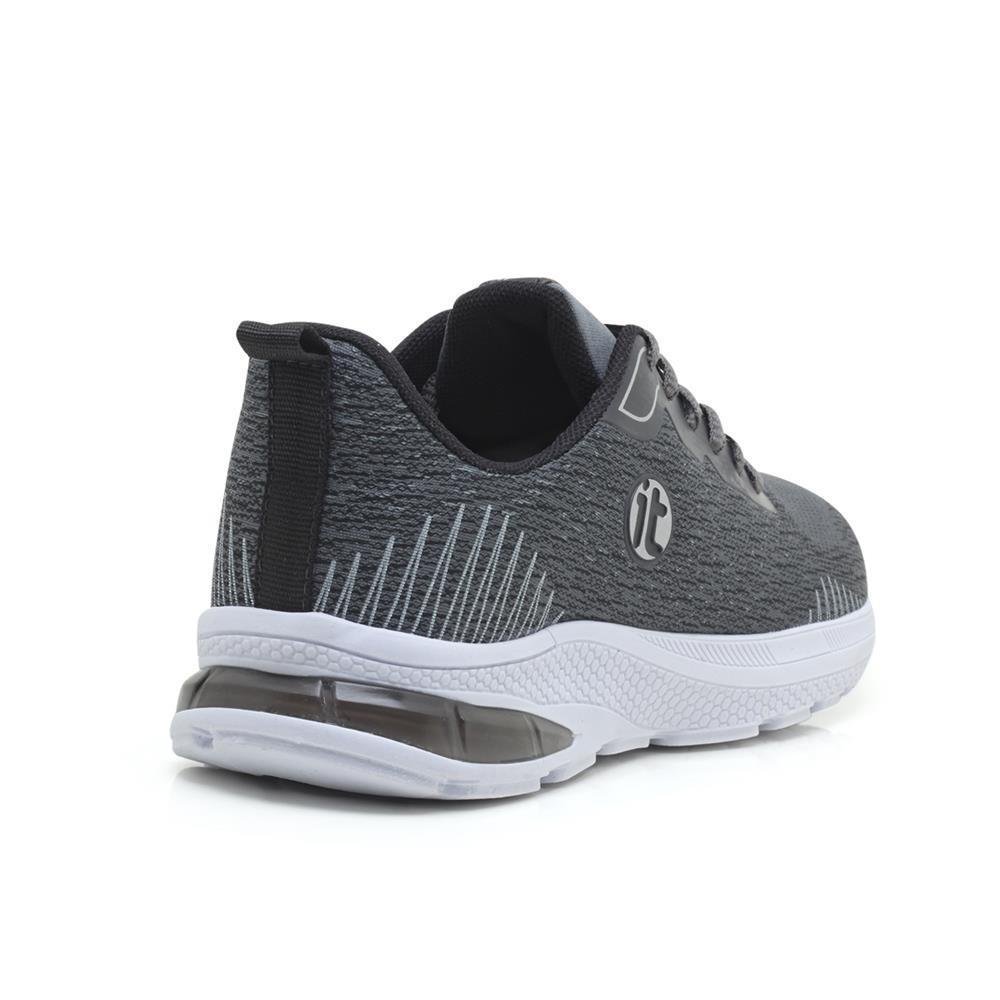 Tênis Caminhada Masculino Academia + Relógio Digital LED Cinza 5