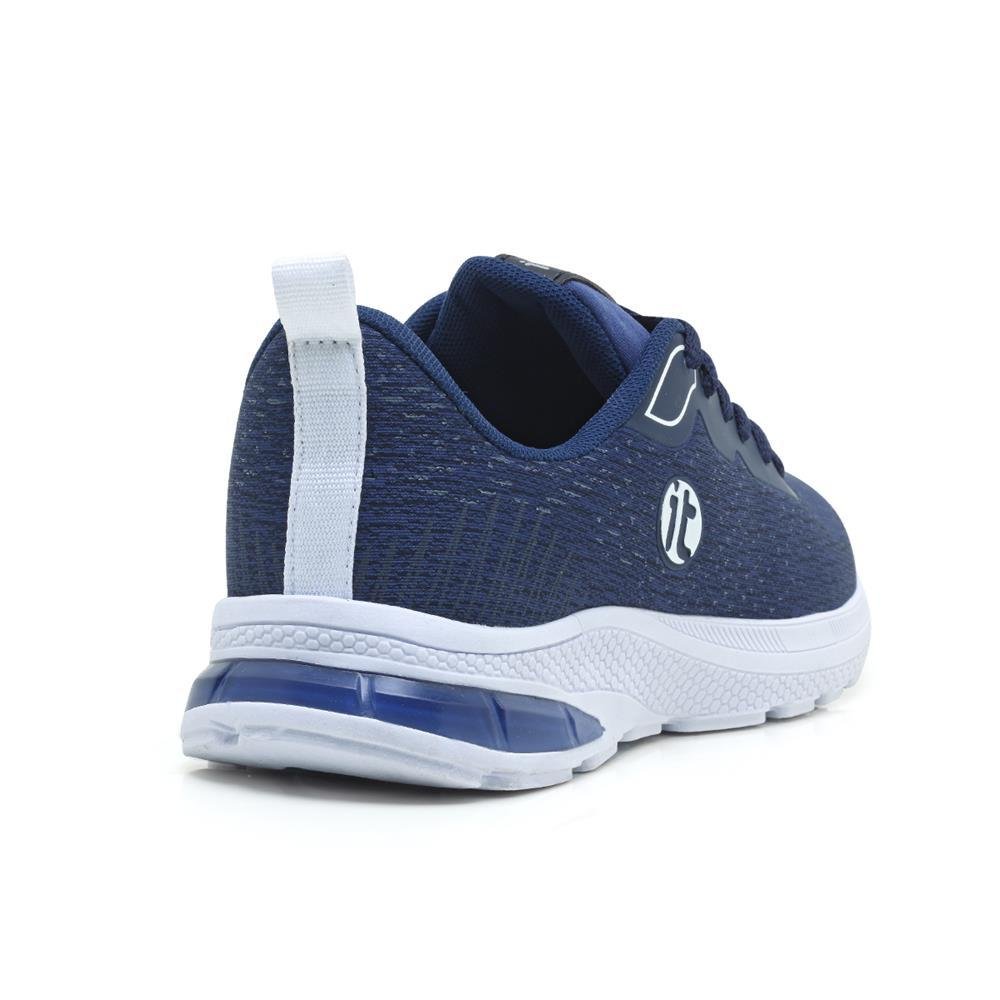 Tênis Esportivo Masculino Amortecedor Gel Caminhada Academia Azul 4
