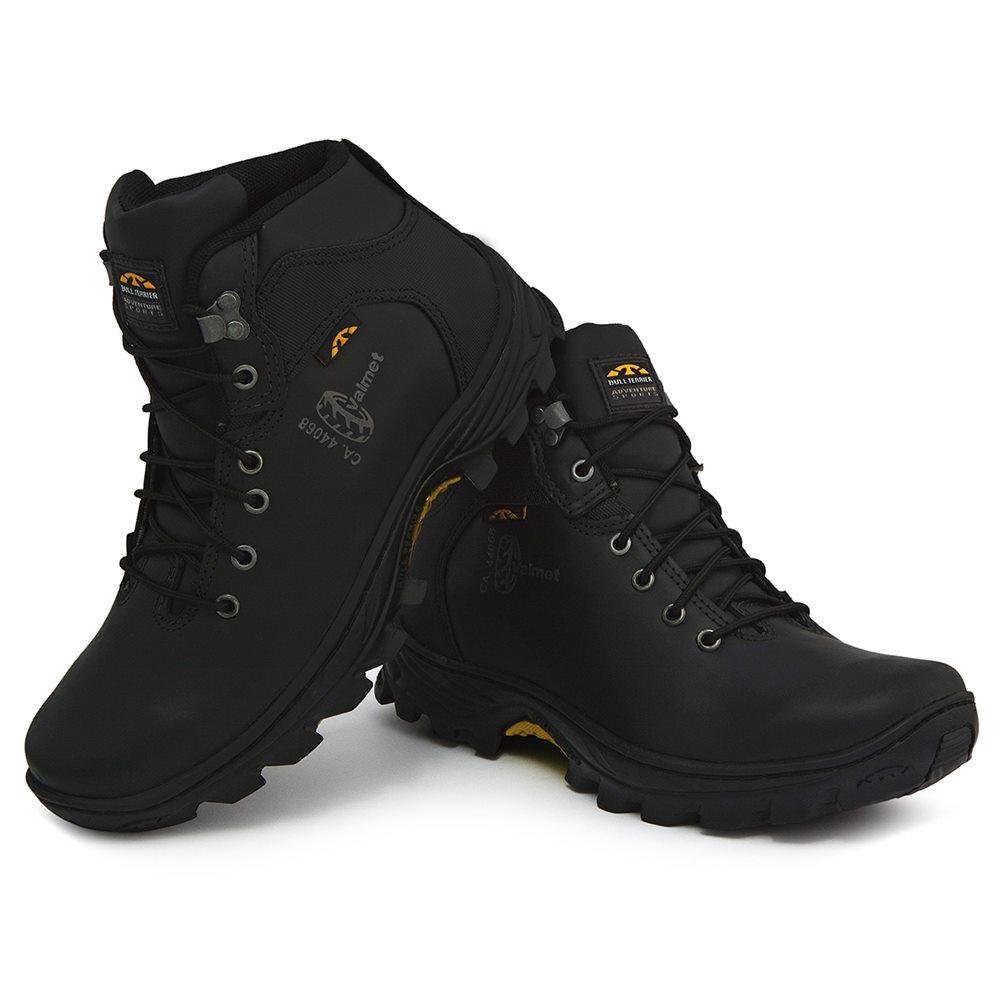 Bota Masculina Adventure Couro Bull Terrier Trilha Preto 3