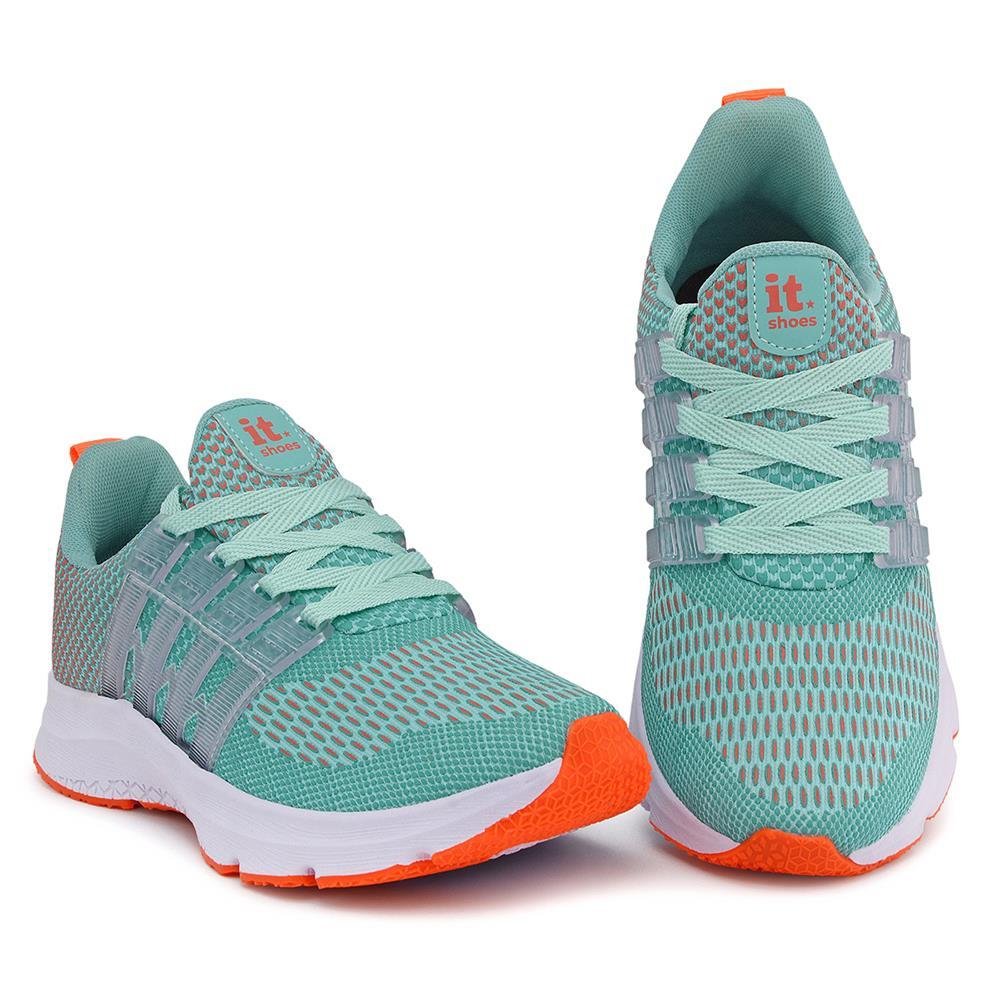 Tênis Feminino Esportivo Caminhada Academia Confortável Kit Verde 3