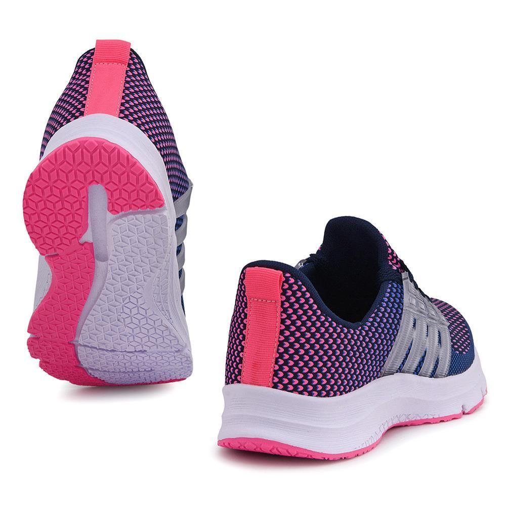 Tênis Feminino Esportivo Caminhada + Relógio Digital Azul 5