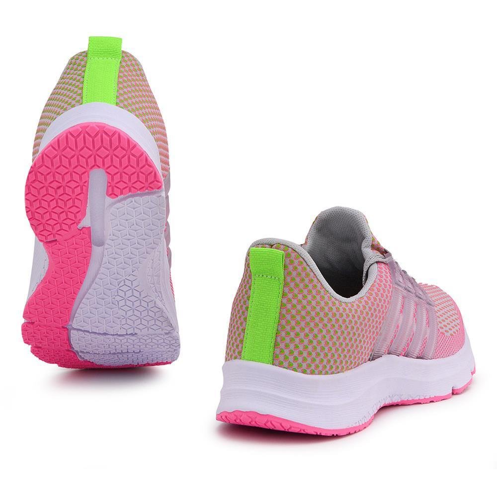Tênis Feminino Esportivo Caminhada + Relógio Digital Rosa 5