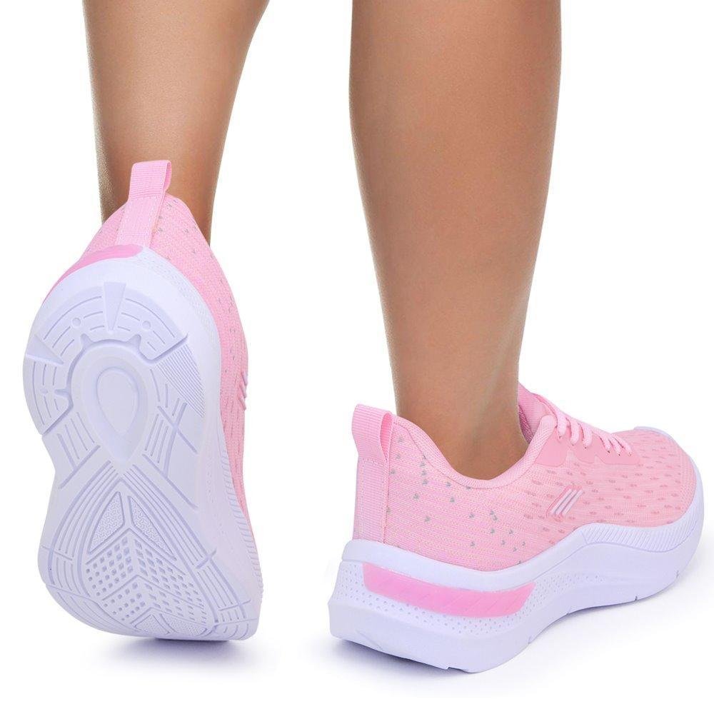 Tênis Feminino Confortável Fitness Esportivo Caminhada Kit 2 Rosa 6