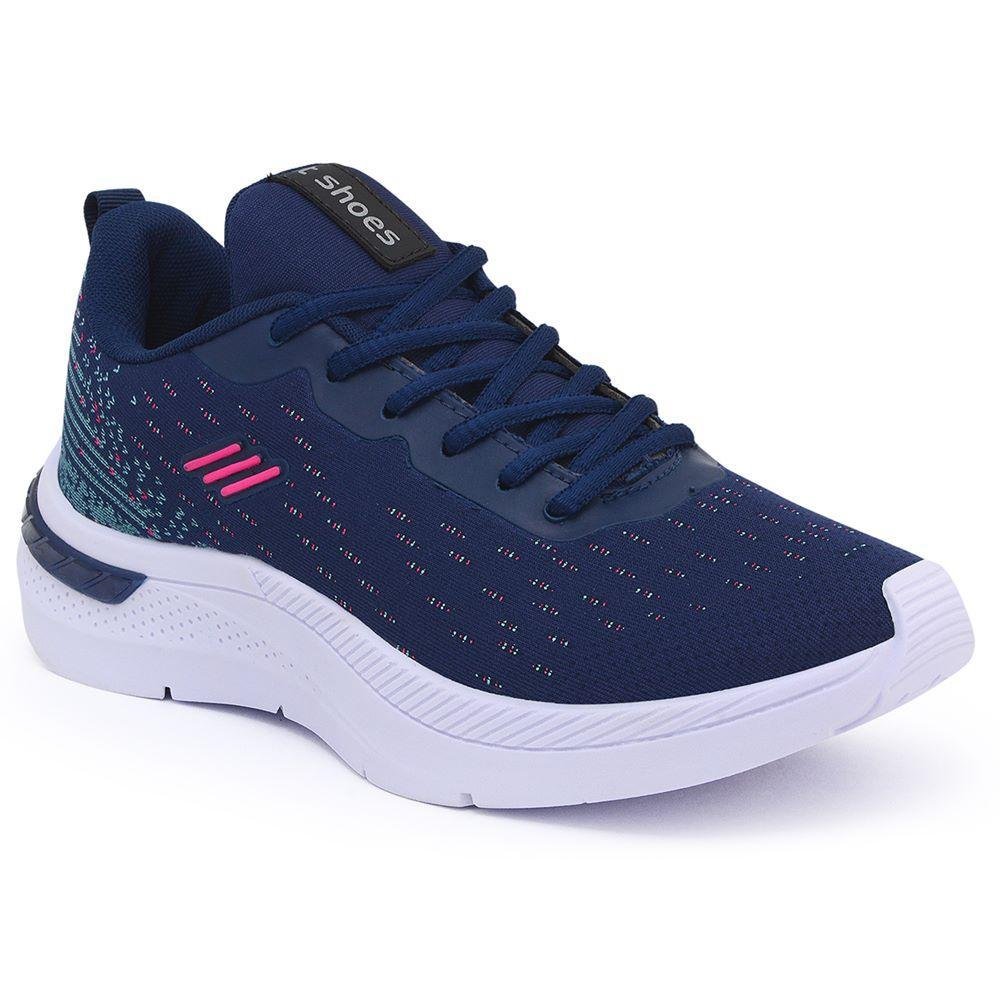 Tênis Feminino Esportivo Caminhada Corrida Academia Kit 2 Azul 4