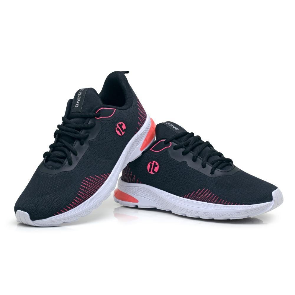 Tênis Feminino Caminhada Running Esportivo Academia Kit 2 Rosa 2