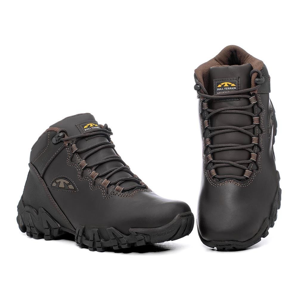 Bota Adventure Couro Bull Terrier Sparks Masculina Trilha Marrom 4