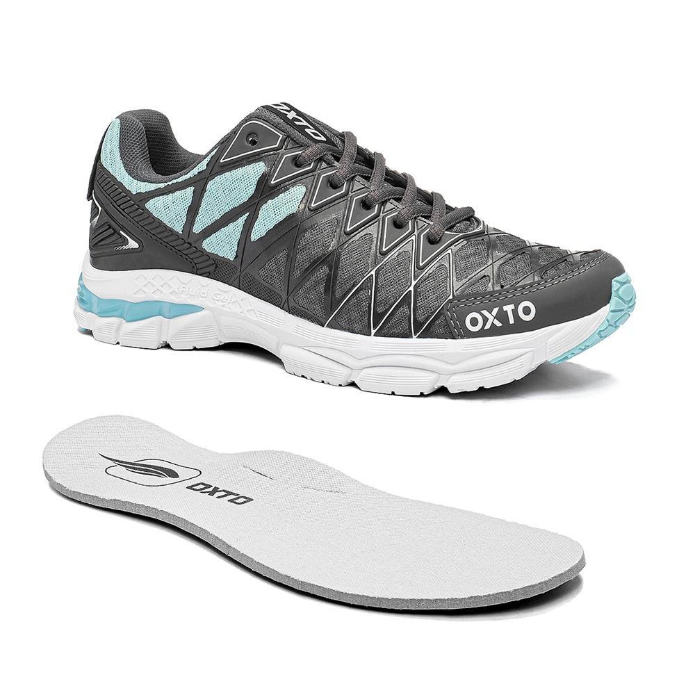 Tênis Feminino Academia Confortável Cinza 3