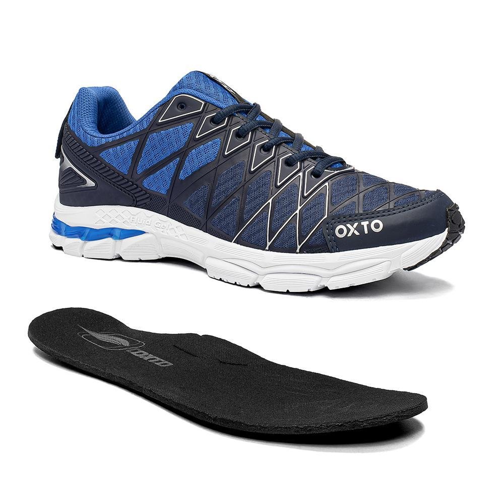 Tênis Masculino Academia Confortável Azul 3