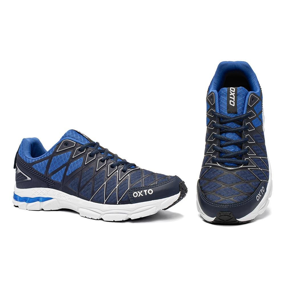 Tênis Masculino Academia Confortável Azul 4