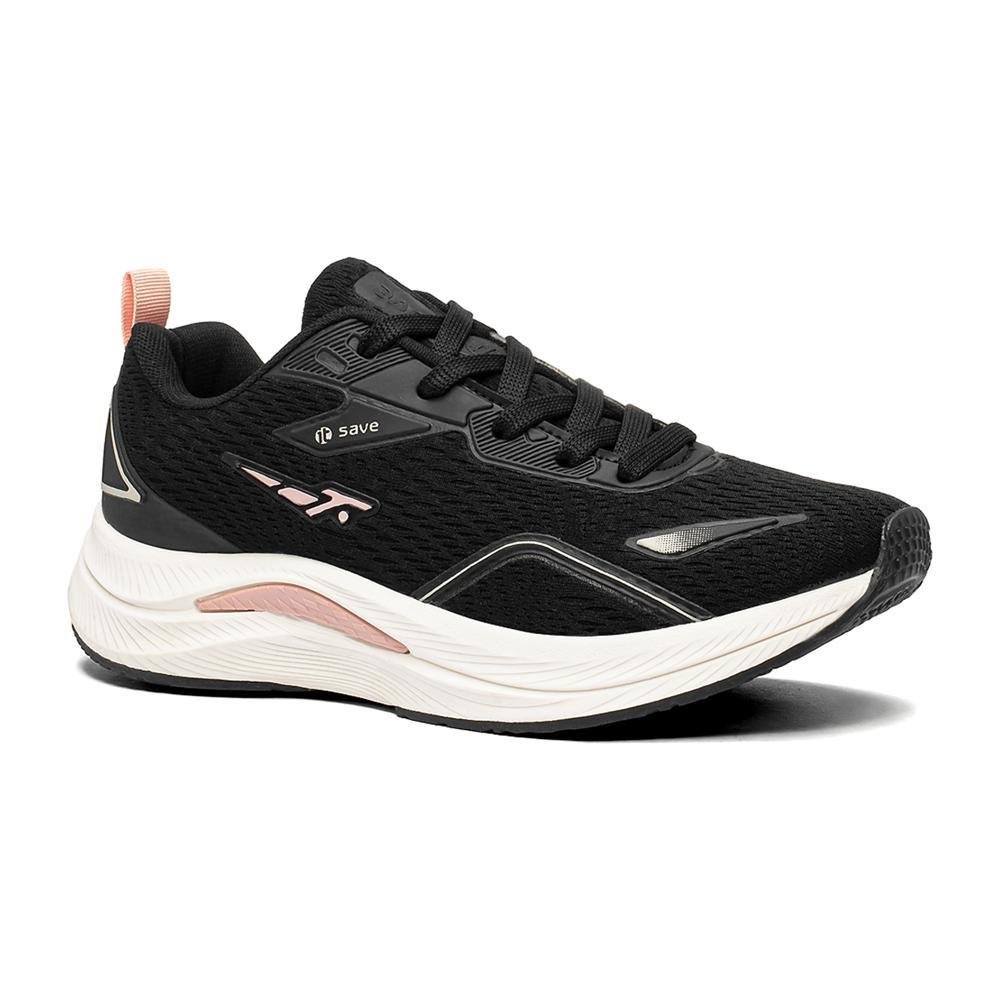 Tênis Feminino Running Confortável Preto 4