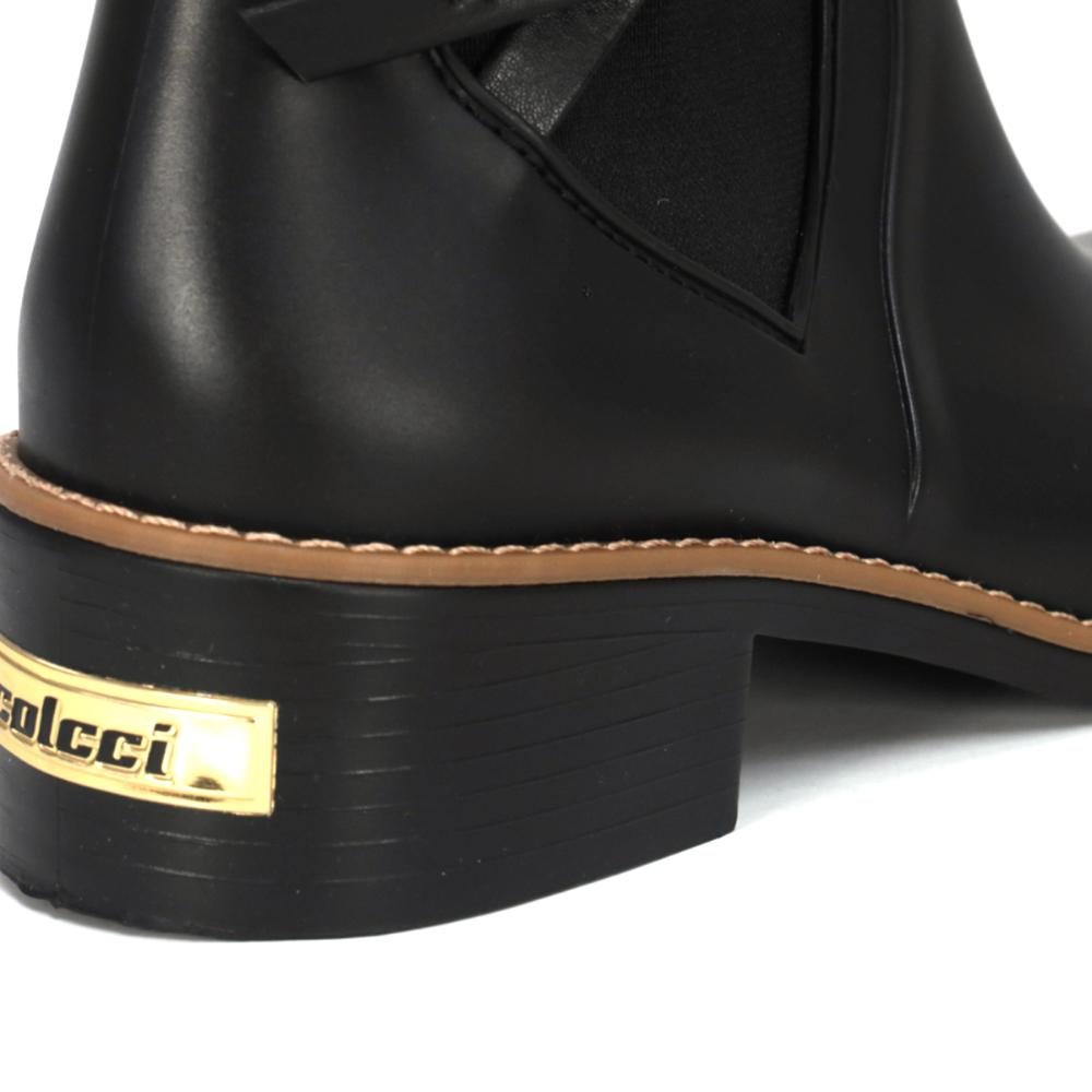 Bota Colcci Peony Rain Chelsea Feminina Tratorada Preto 2