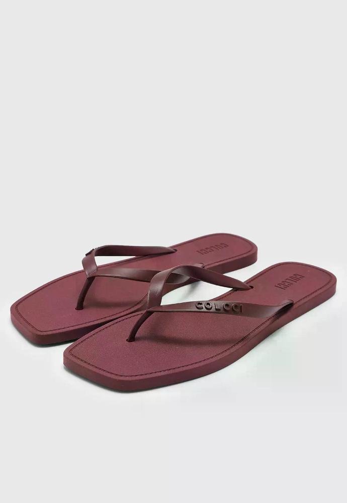 Chinelo Colcci Venice Feminino Casual Confortável Vermelho 2