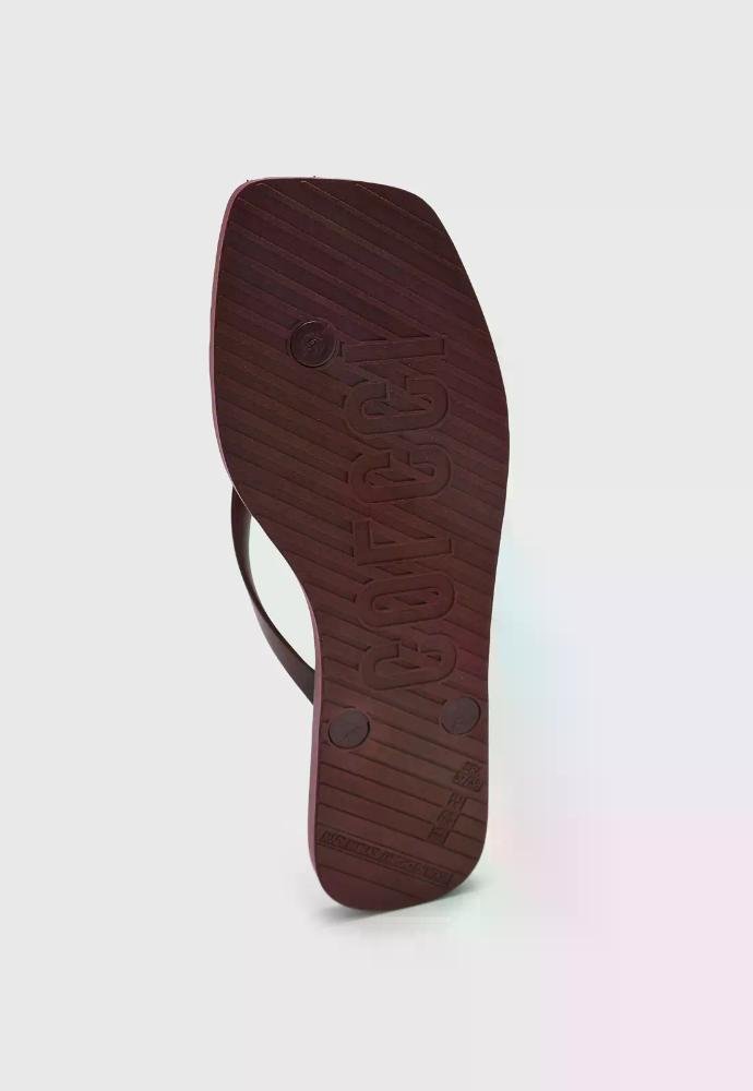 Chinelo Colcci Venice Feminino Casual Confortável Vermelho 4