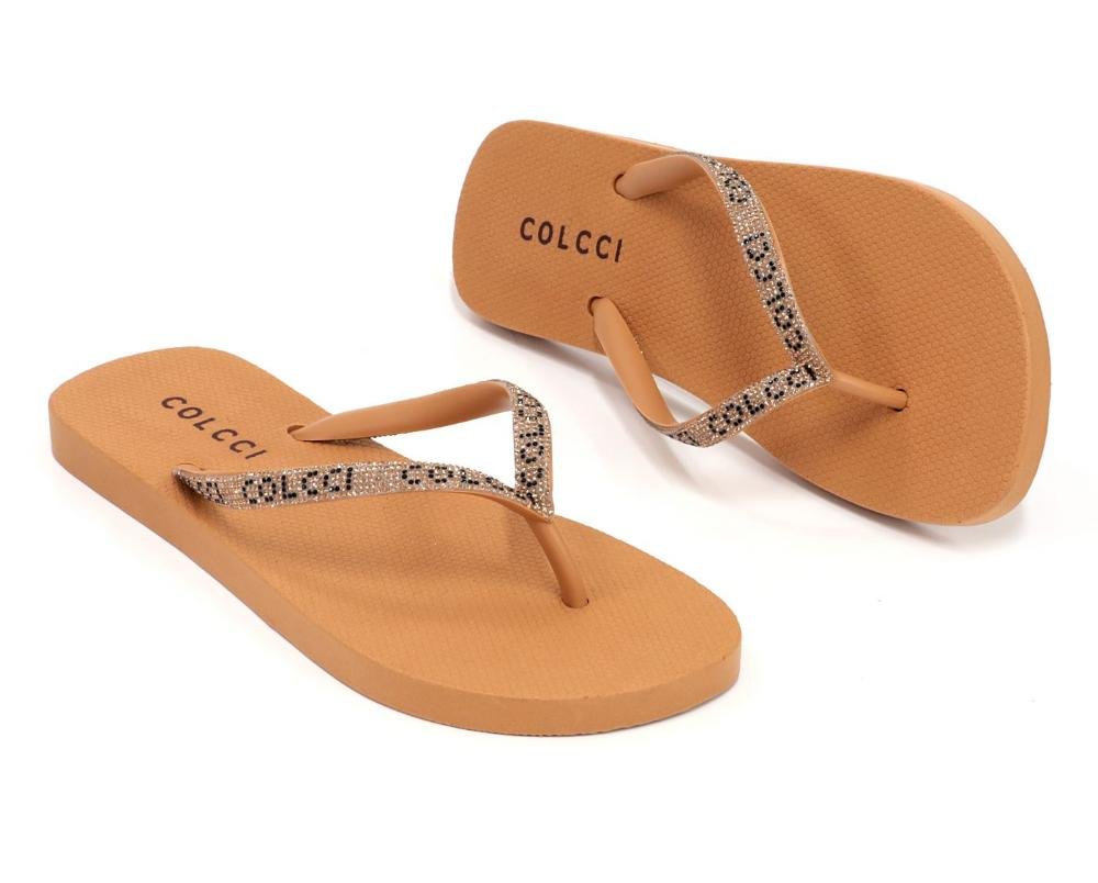 Chinelo Feminino Colcci Fiji Plataforma Marrom 2