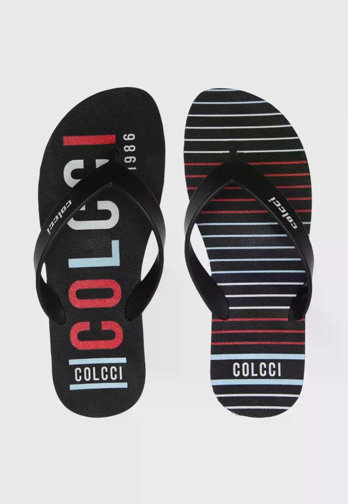 Chinelo Masculino Colcci Neto Casual Original Preto 3