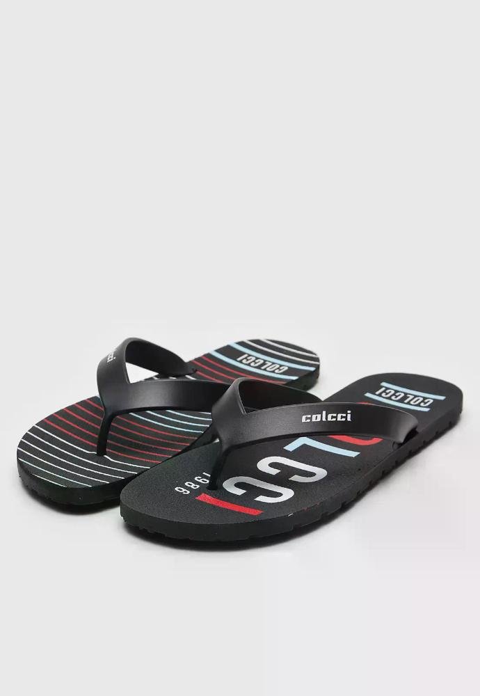 Chinelo Masculino Colcci Neto Casual Original Preto 4