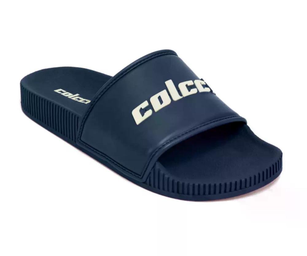 Sandália Slide Colcci Beni Borracha Anatômica Azul 3