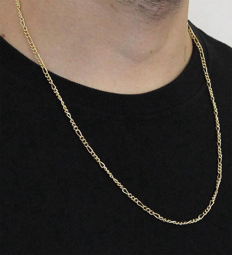 Corrente Folheado a Ouro 18k com 3mm de largura Dourado