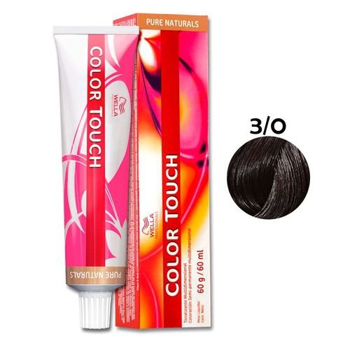 Wella Professionals Color Touch 3/0 Castanho Escuro - Tonalizante 60g Cor 3/0 Castanho Escuro 3
