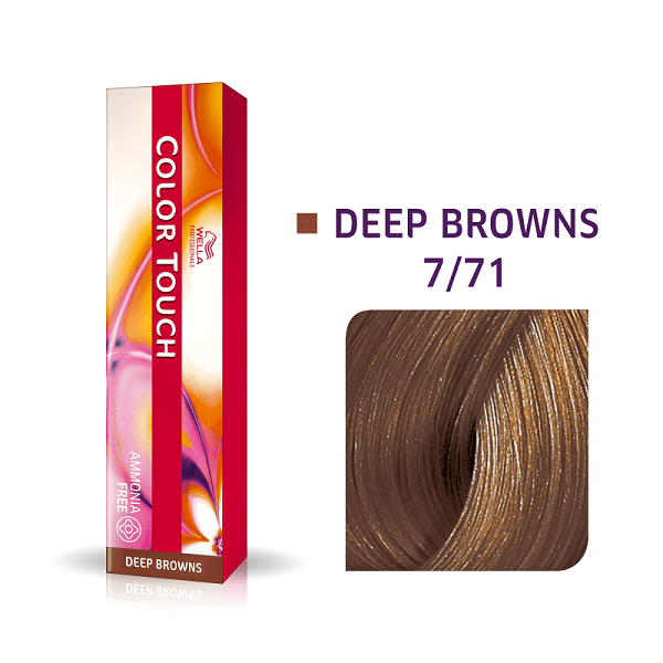 Wella Professionals Color Touch 7/71 Louro Medio Marrom Acinzentado - Tonalizante 60g 60g 2