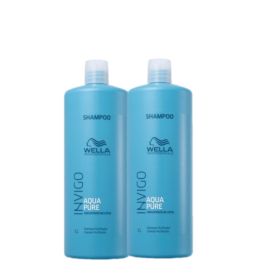 Kit Wella Professionals Invigo Balance Acqua Pure - Shampoo Antirresiduos 1L (2 Unidades) ÚNICO 5
