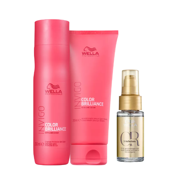 Wella Invigo Color Brilliance Duo 250ml e Oil Reflections 30ml ÚNICO 1