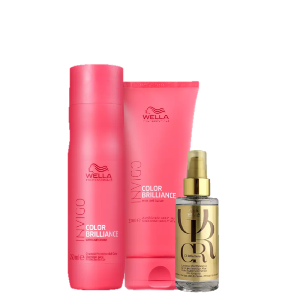 Wella Invigo Color Brilliance Duo 250ml e Oil Reflections 100ml ÚNICO 1