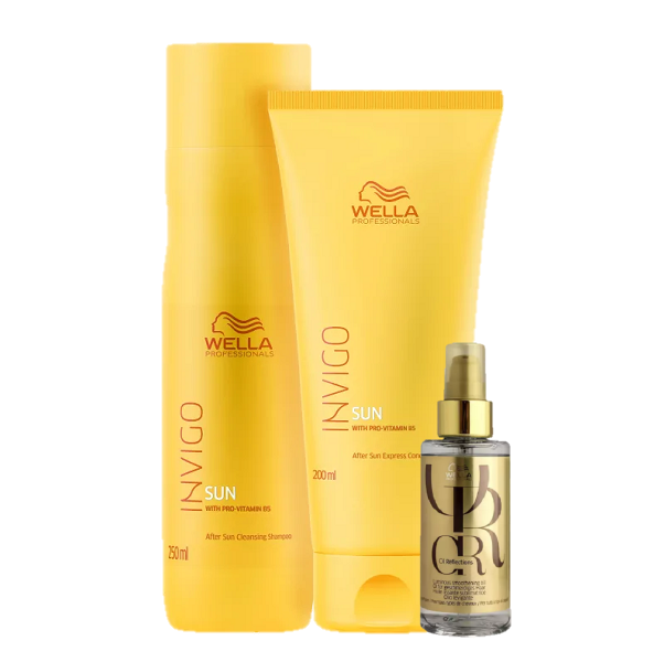 Wella Professionals Invigo Sun Duo Home Care e Oil Reflections 100ml ÚNICO 1