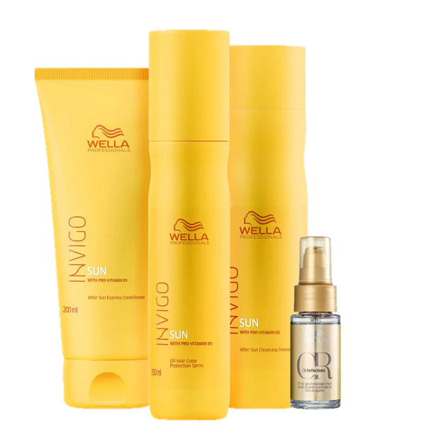 Wella Professionals Invigo Sun Kit Completo e Oil Reflections 30ml (4 Produtos) ÚNICO 7