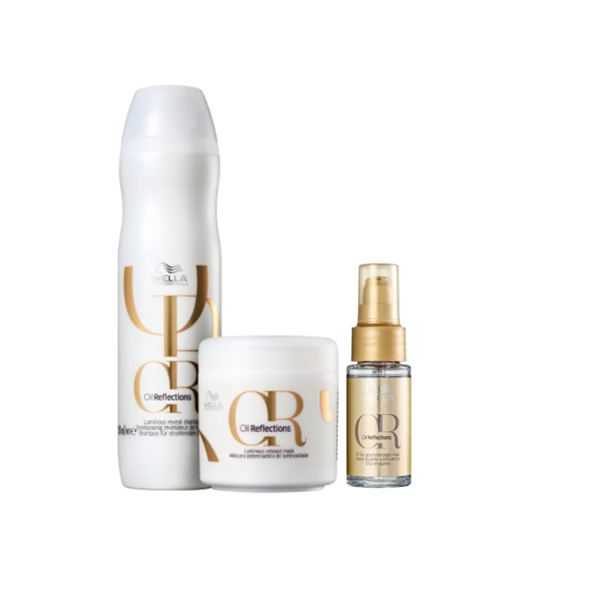 Wella Professionals Oil Reflections Shampoo 250ml+Mascara 150ml+Oil Reflections  30ml ÚNICO 1