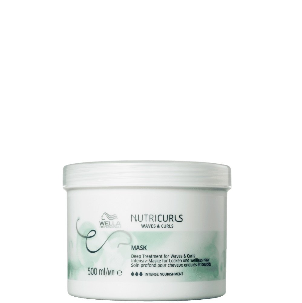 Wella Professionals Nutricurls - Shampoo+Condicionador 1L +Mascara Capilar 500ml+Oil Reflections Light 30ml ÚNICO 3