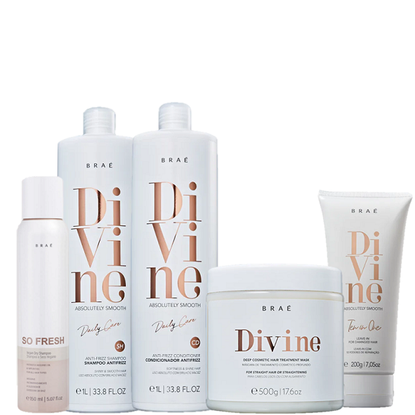 BRAE Divine Duo 1L Mascara 500g Leave-in 200g e So Fresh 150ml ÚNICO 8