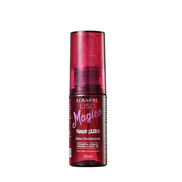 Lowell Keeping Liss Liso Magico Duo Home Care Fluido 200ml e Oleo 30ml ÚNICO 4