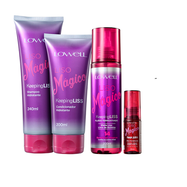 Lowell Keeping Liss Liso Magico Duo Home Care Fluido 200ml e Oleo 30ml ÚNICO 7