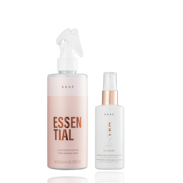 Kit BRAE Essential Fluido Reparador 260ml e Oil Soul Color 60ml ÚNICO 1