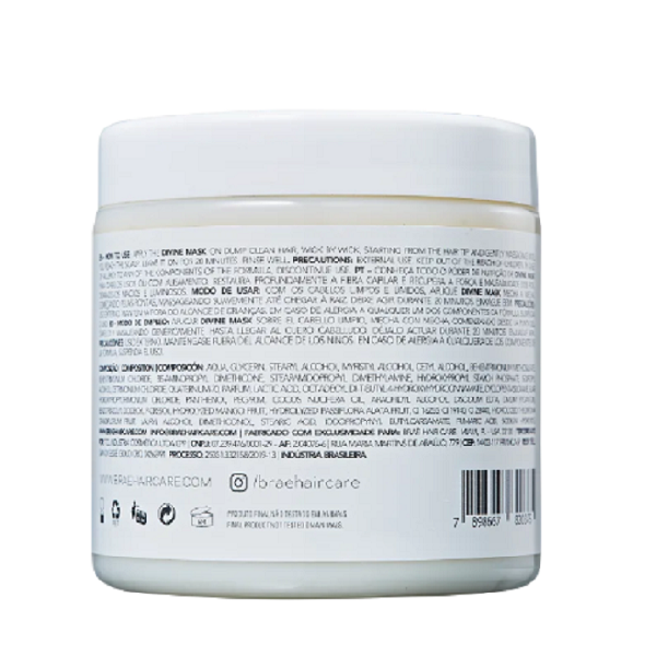 Brae Divine Shampoo 1L+Mascara 500g+Leave-in 200g+Revival Shine Oil 60ml ÚNICO 6