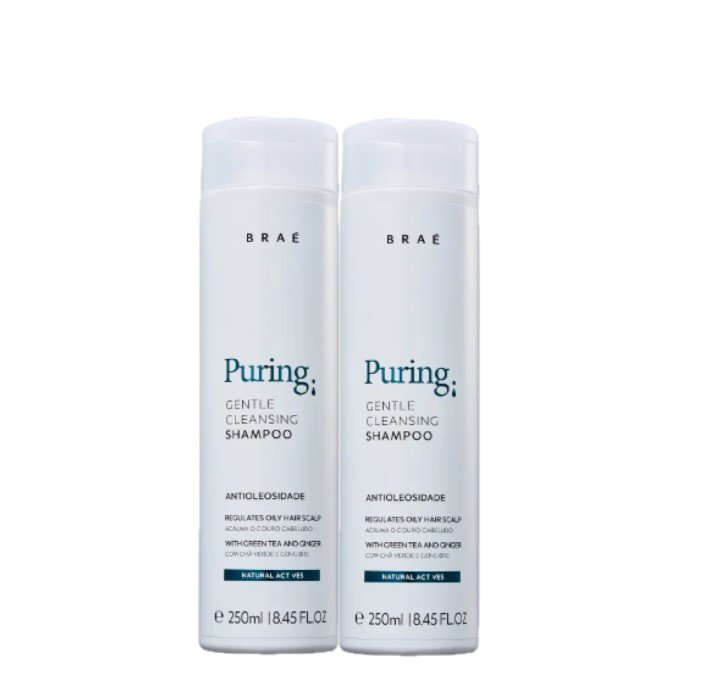 Brae Puring Shampoo Anti-Oleosidade 250ml (2 unidades) ÚNICO 1