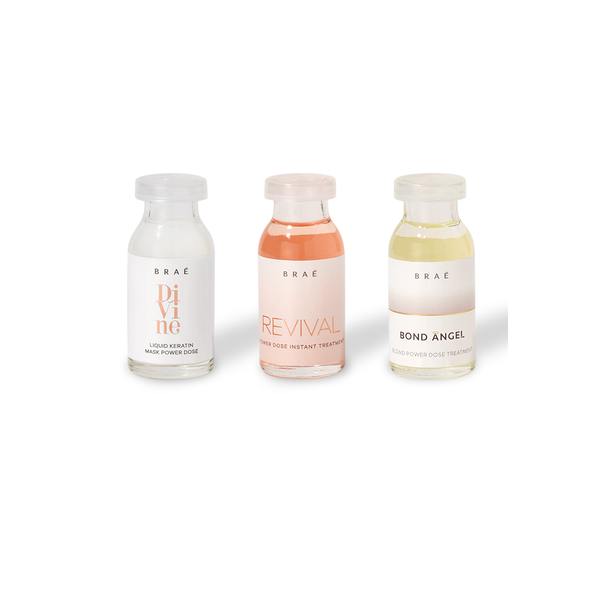 BRAE Revival Shampoo+Condicionador 250ml+Shine Oil 60ml+Essential 260ml+Cronograma Capilrar Repair Kit 3 Ampolas ÚNICO 2