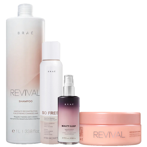 BRAE Revival Shampoo 1L Mascara 200g Beauty Sleep 100ml e So Fresh 150ml