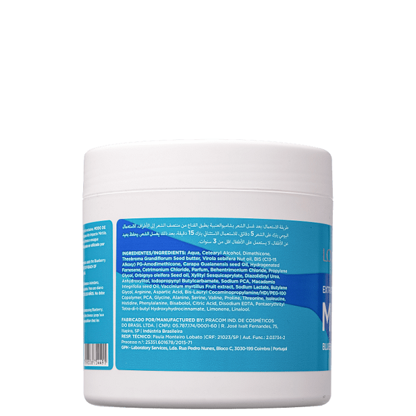 Lowell Extrato de Mirtilo Mascara 450g 450g 7