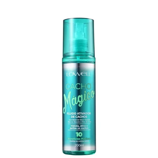 Lowell Cacho Magico Shampoo 240ml Creme Modelador 240ml Oleo 60ml e Fluido 100ml ÚNICO 4