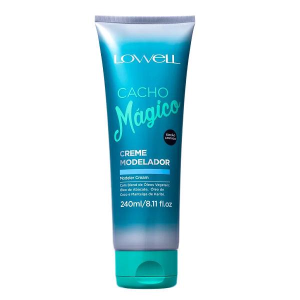 Lowell Cacho Magico Shampoo 240ml Creme Modelador 240ml Oleo 60ml e Fluido 100ml ÚNICO 8